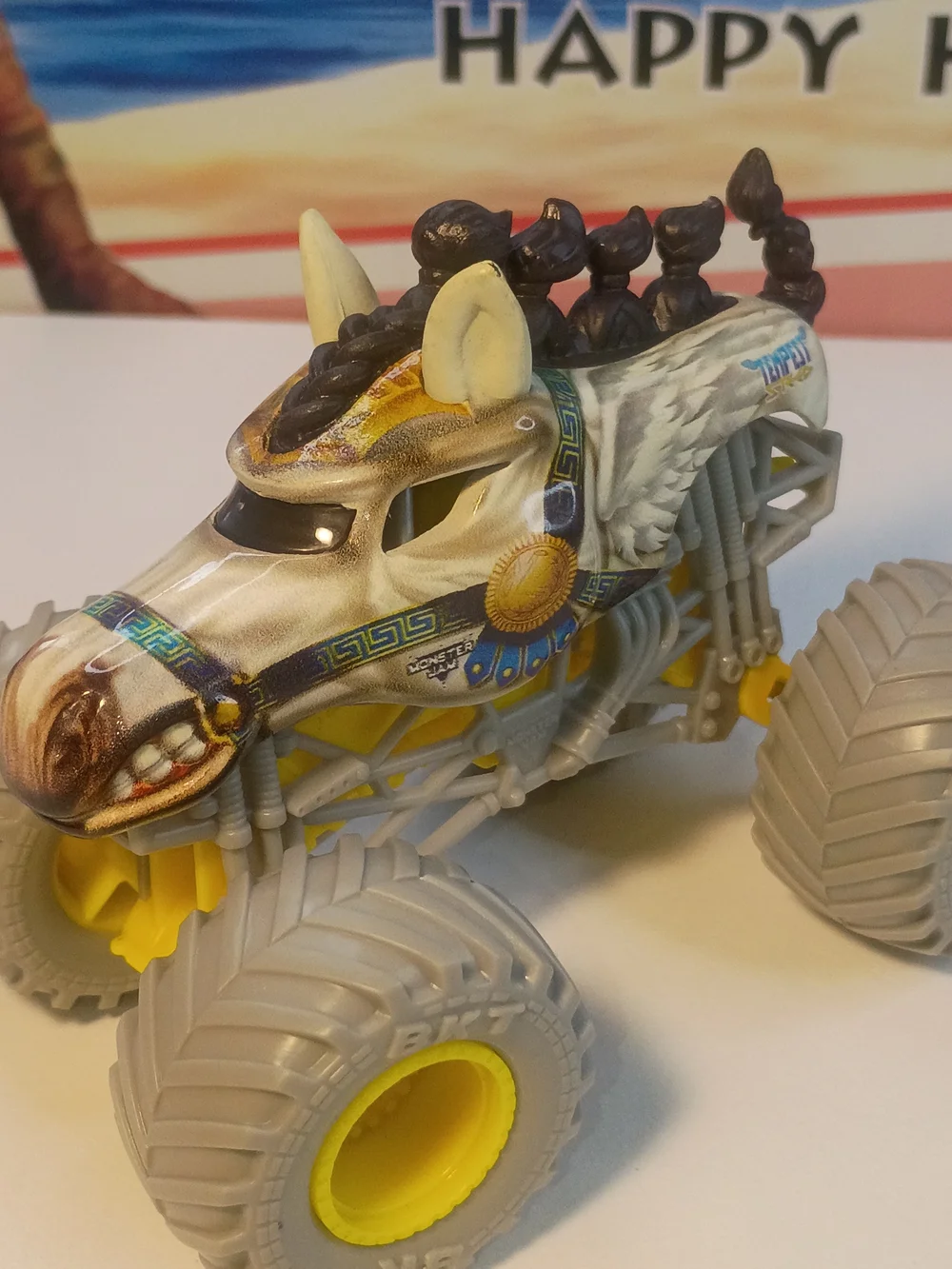 Monster Jam Tempest Speed Horse Loose 1/64 Scale Yellow Hubs Power